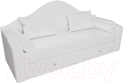 Диван Лига Диванов Сойер / 100587 (экокожа, белый)