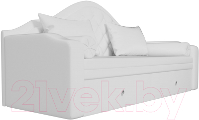 Диван Лига Диванов Сойер / 100587 (экокожа, белый)