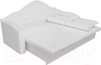 Диван Лига Диванов Сойер / 100587 (экокожа, белый)