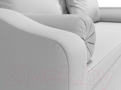 Диван Лига Диванов Сойер / 100587 (экокожа, белый)