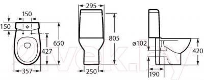 Сливной бачок Roca Victoria Nord 7341ND0000