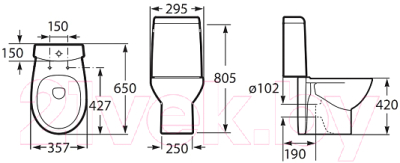Сиденье для унитаза Roca Victoria Nord ZRU9000024