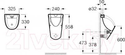 Писсуар Roca Сhic А35945L000