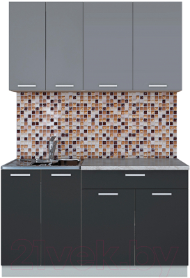 Готовая кухня Интерлиния Мила Лайт 1.4-60 - фото