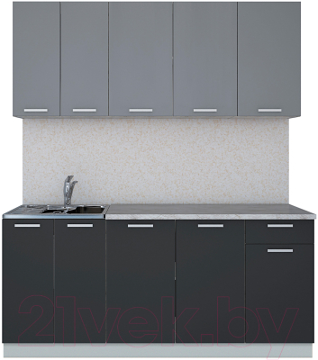 Готовая кухня Интерлиния Мила Лайт 1.8-60 - фото