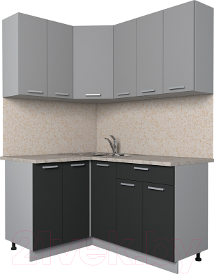 Готовая кухня Интерлиния Мила Лайт 1.2x1.5 - фото