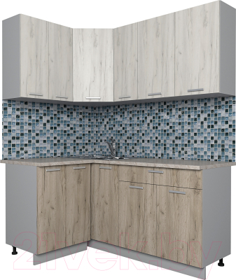 Готовая кухня Интерлиния Мила Лайт 1.2x1.7 - фото