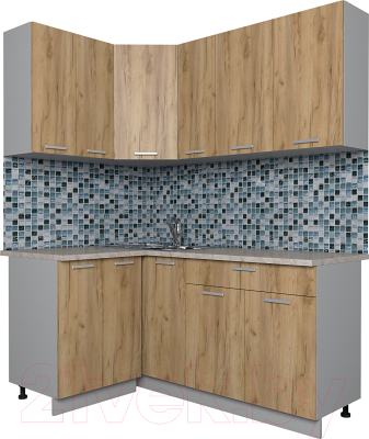 Готовая кухня Интерлиния Мила Лайт 1.2x1.7 - фото