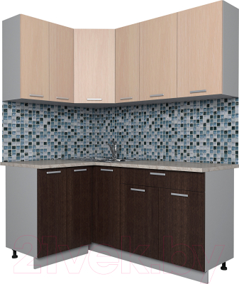 Готовая кухня Интерлиния Мила Лайт 1.2x1.7 - фото