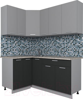 Готовая кухня Интерлиния Мила Лайт 1.2x1.7 - фото