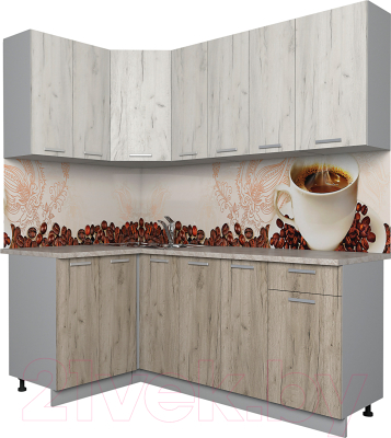 Готовая кухня Интерлиния Мила Лайт 1.2x1.9 - фото