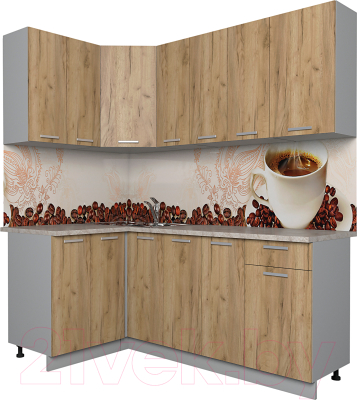 Готовая кухня Интерлиния Мила Лайт 1.2x1.9 - фото