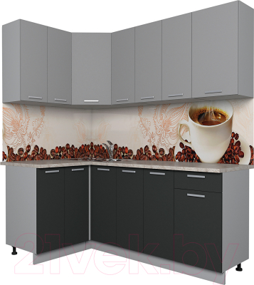 Готовая кухня Интерлиния Мила Лайт 1.2x1.9 - фото