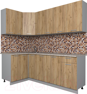 Готовая кухня Интерлиния Мила Лайт 1.2x2.1 - фото