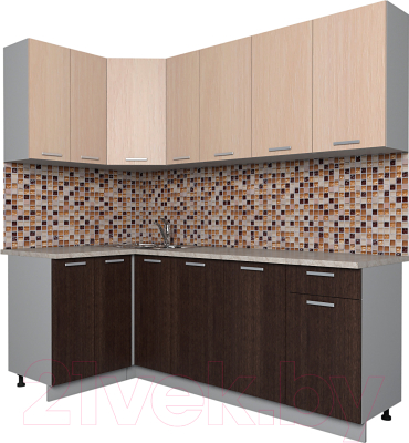 Готовая кухня Интерлиния Мила Лайт 1.2x2.1 - фото