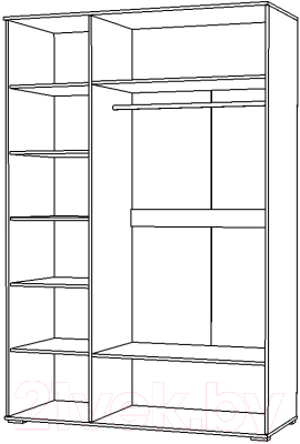Шкаф Горизонт Мебель Ненси 3х ств.
