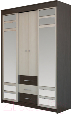 Шкаф-купе Горизонт Мебель Уют/Юнона комби 160 - фото