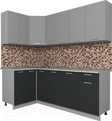 Готовая кухня Интерлиния Мила Лайт 1.2x2.1 - фото