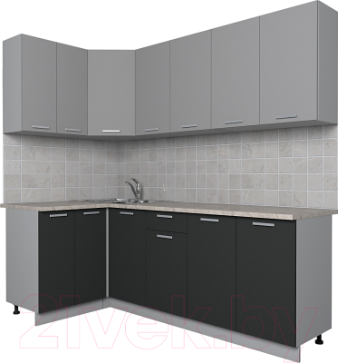 Готовая кухня Интерлиния Мила Лайт 1.2x2.2 - фото