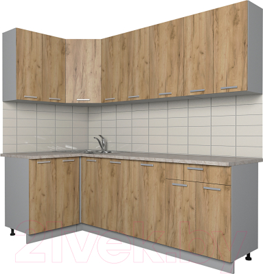 Готовая кухня Интерлиния Мила Лайт 1.2x2.3 - фото