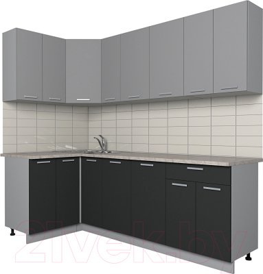 Готовая кухня Интерлиния Мила Лайт 1.2x2.3 - фото
