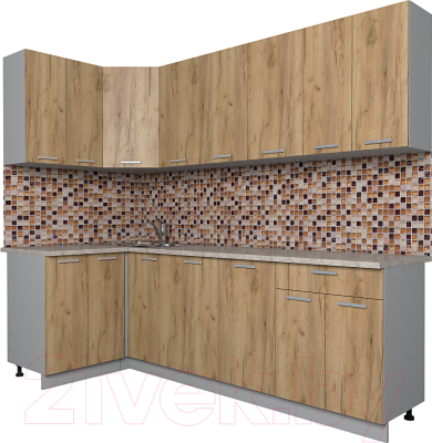 Готовая кухня Интерлиния Мила Лайт 1.2x2.4 - фото