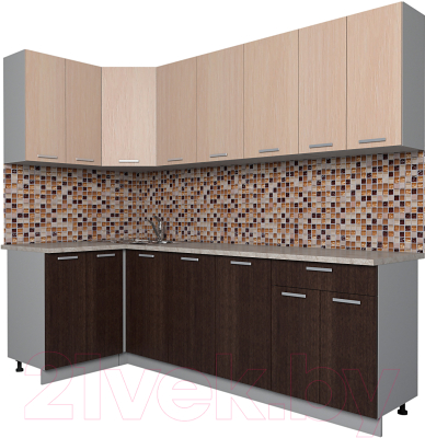 Готовая кухня Интерлиния Мила Лайт 1.2х2.4 - фото