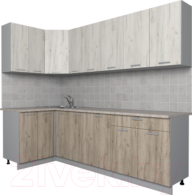 Готовая кухня Интерлиния Мила Лайт 1.2x2.5 - фото