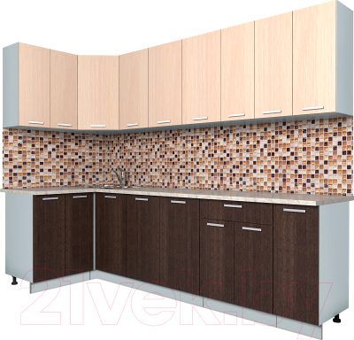Готовая кухня Интерлиния Мила Лайт 1.2x2.7 - фото