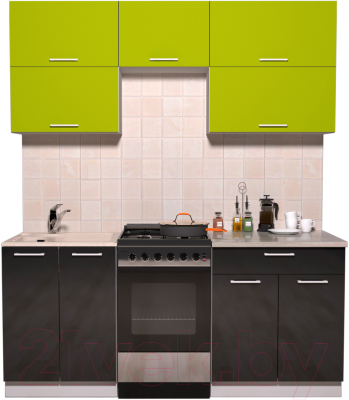 Готовая кухня Интерлиния Мила Gloss 50-18 - фото