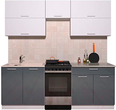 Готовая кухня Интерлиния Мила Gloss 50-21 - фото