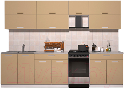 Готовая кухня Интерлиния Мила Gloss 50-29 - фото