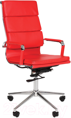 Кресло офисное Chairman 750 (экокожа, красный) - фото