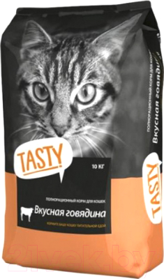 Сухой корм для кошек Tasty Cat С говядиной (10кг) - фото