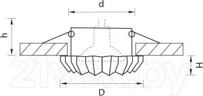 Точечный светильник Lightstar Solo Ray 2120