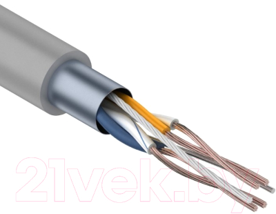 Кабель Rexant FTP 2PR 24AWG CAT5e Stranded / 01-0125 - фото