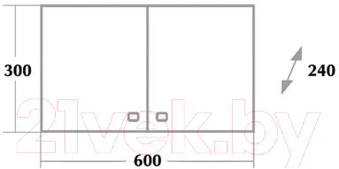 Шкаф для ванной Onika Нива 30x60 (306001)