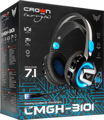 Наушники-гарнитура Crown CMGH-3101