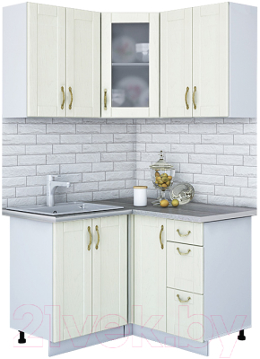 Готовая кухня Интерлиния Мила Крафт 1.2x1.2 - фото