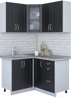 Готовая кухня Интерлиния Мила Крафт 1.2x1.3 - фото