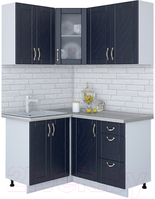 Готовая кухня Интерлиния Мила Крафт 1.2x1.4 - фото
