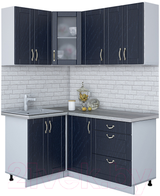 Готовая кухня Интерлиния Мила Крафт 1.2x1.6 - фото