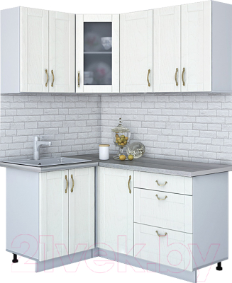 Готовая кухня Интерлиния Мила Крафт 1.2x1.6 - фото