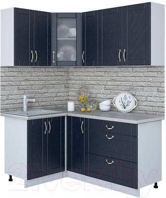 Готовая кухня Интерлиния Мила Крафт 1.2x1.7 - фото