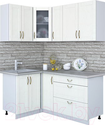 Готовая кухня Интерлиния Мила Крафт 1.2x1.7 - фото