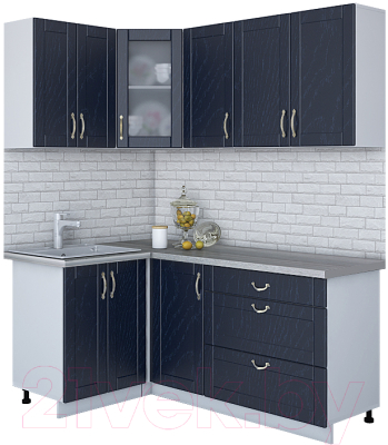 Готовая кухня Интерлиния Мила Крафт 1.2x1.8 - фото