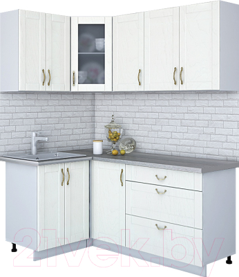 Готовая кухня Интерлиния Мила Крафт 1.2x1.8 - фото