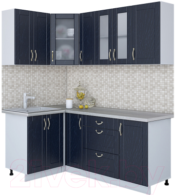 Готовая кухня Интерлиния Мила Крафт 1.2x1.9 - фото