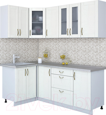 Готовая кухня Интерлиния Мила Крафт 1.2x2.0 - фото