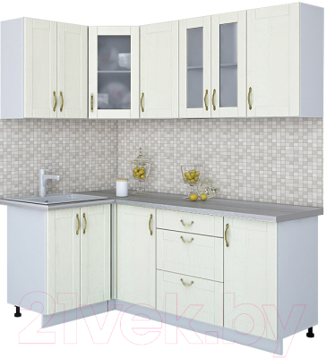 Готовая кухня Интерлиния Мила Крафт 1.2x2.0 - фото